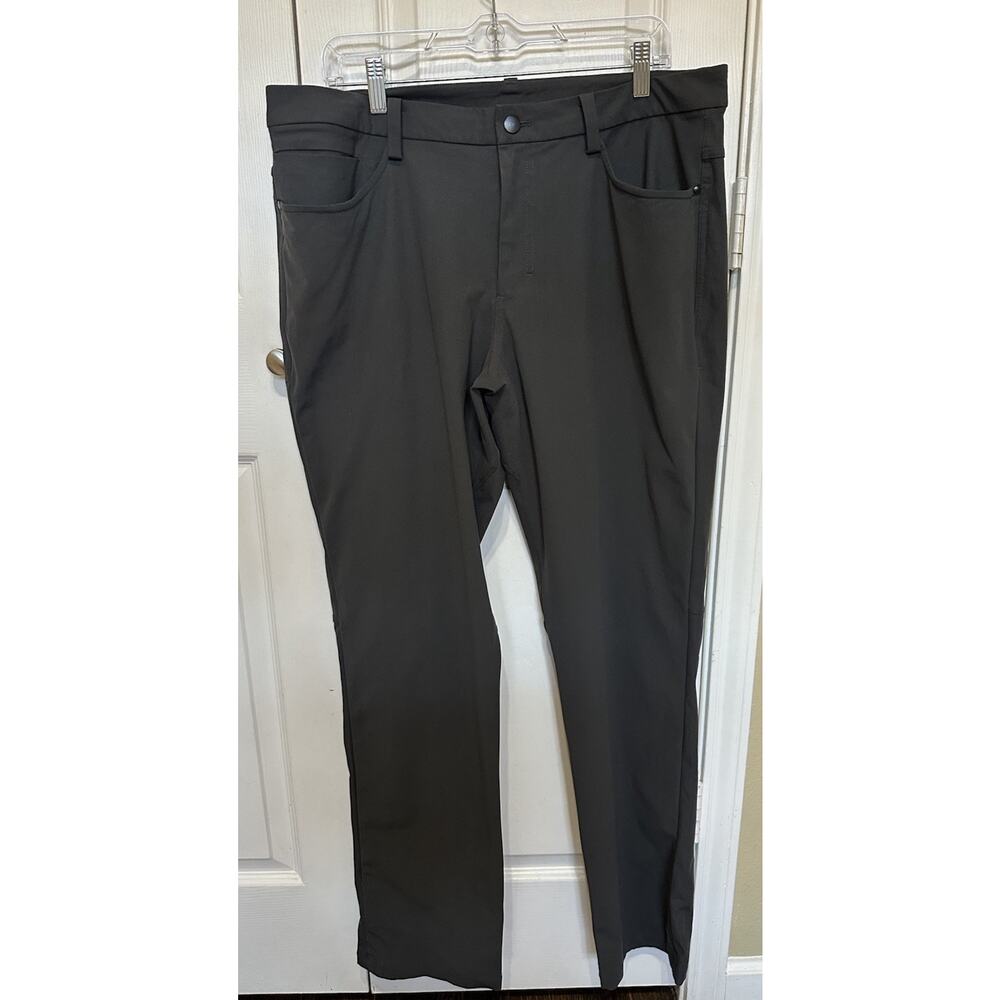 Lululemon ABC Commission Pants Men’s Size 36x43 Gray A6 Tech Stretch 5-Pocket